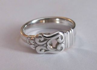 Sterling Silver Spoon Ring - International / Royal Danish - Size 8 (6 To 8 1/2) photo