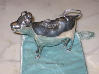 Vintage Tiffany And Co Sterling Silver Cow Creamer Made In England photo