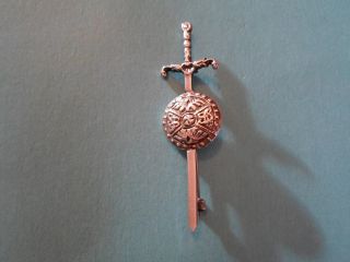 Scottish Solid Silver Kilt Pin photo