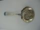Antique Sterling Silver Fancy Ice Spoon Pierced Goldwashed Other photo 1