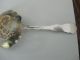 Antique Sterling Silver Fancy Ice Spoon Pierced Goldwashed Other photo 2