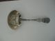 Antique Sterling Silver Fancy Ice Spoon Pierced Goldwashed Other photo 3