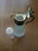 Vintage Glass And Silver Plate Pitcher - Ice Cube Chilled With Plastic Insert Pitchers & Jugs photo 5