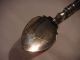 Silver Jam Spoon With Green Stone Handle With New Zealand Engraved To Bowl 1925 Other photo 2