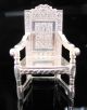 Miniature Solid Silver Chair By S J Rose & Sons.  Hallmarked Birmingham.  Mint Miniatures photo 7