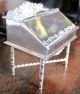 Miniature Solid Silver Desk By H Hooijkaas.  A+ Condn.  Part Of V Rare Collection Miniatures photo 7