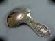 Beautifull Vintage Ornately Pierced Scottish Solid Silver Thistle Caddy Spoon Other photo 4