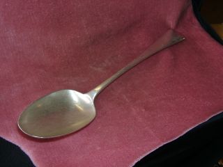 Antique Solid Silver Serving Spoon photo