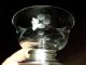 Vintage Handblown Etched Crystal Candy Dish Sterling Silver Base Bowls photo 3