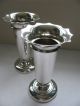 Large Pair Of Solid Silver Table Vases Birmingham 1920 Deakin & Francis 293g Other photo 2