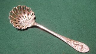 Solid Silver Sugar Sifter Spoon - - Hallmarked: - Sheffield 1901 photo