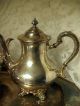 Orate Reed & Barton Silver Plated Tea Set Regent 5600 Pln.  Halloware Pattern Tea/Coffee Pots & Sets photo 5