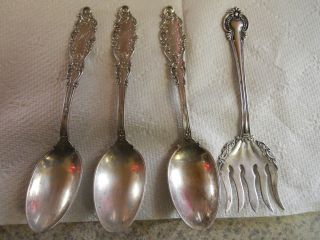3 Spoons & Fork All Sterling photo