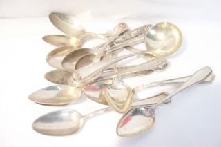 260 Grams Sterling Silver Flatware,  Mixed Spoons For Scrap Or Use Good Old Stuff photo