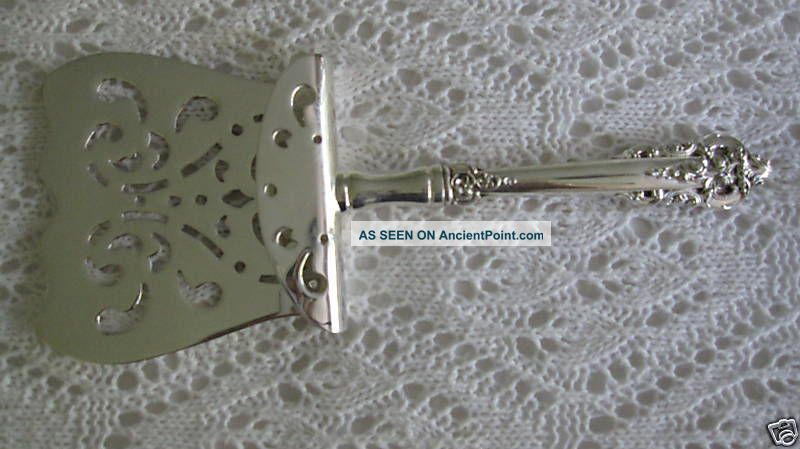 Sterling Asparagus Server In Grande Baroque By Wallace Wallace photo