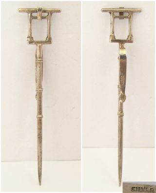 Sterling Silver Chinese Style Cocktail Sticks C1920 photo