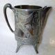 Antique 1890s Aurora Silver Japanese Aesthetic Pitcher Victorian Gothic Pitchers & Jugs photo 10
