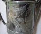 Antique 1890s Aurora Silver Japanese Aesthetic Pitcher Victorian Gothic Pitchers & Jugs photo 5