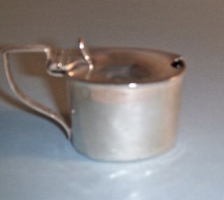 Solid Sterling Silver Mustard Pot,  Wm Aitken,  B ' Ham,  Uk 1910 photo