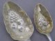 Pair Oe Pattern 1815 & 1820 Heavy Gauge Hougham Silver Gilt Berry Spoons 138g Other photo 4