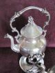 Antique Royal Sheffield Silver - Coffee - Tea Service W/holder (s.  P. Tea/Coffee Pots & Sets photo 2