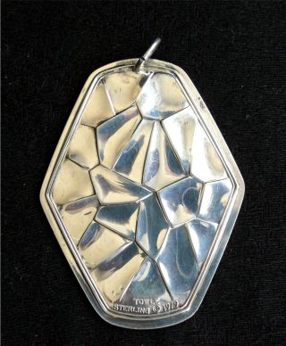 Towle Sterling Silver Christmas Ornament 1979 Hexagonal photo