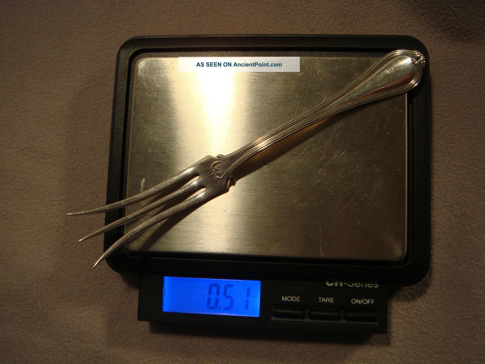 1906 Towle Paul Revere Sterling Silver Lemon Fork Scrap/use.  51 Troy Oz Towle photo