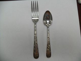 Sterling Silver Fork And Spoon photo