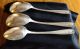 Vintage 1847 Rogers Bros 3 Pieces Silverplate Serving Spoons - Daffodil Pattern International/1847 Rogers photo 1
