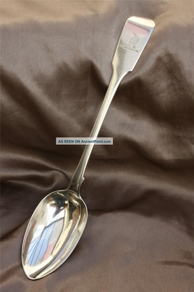 1838,  London Silver,  Huge Basting Spoon,  138 Gram Other photo