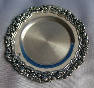 Vintage Sterling Solid Silver Tiny Tray Hallmarked photo