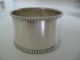 Birks Sterling Napkin Ring.  Beaded Ring With No Monogram. Napkin Rings & Clips photo 1