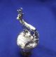 Antique (1898) Silver /cork / Bottle Stopper.  With A Deer Decoration On The Top Other photo 2