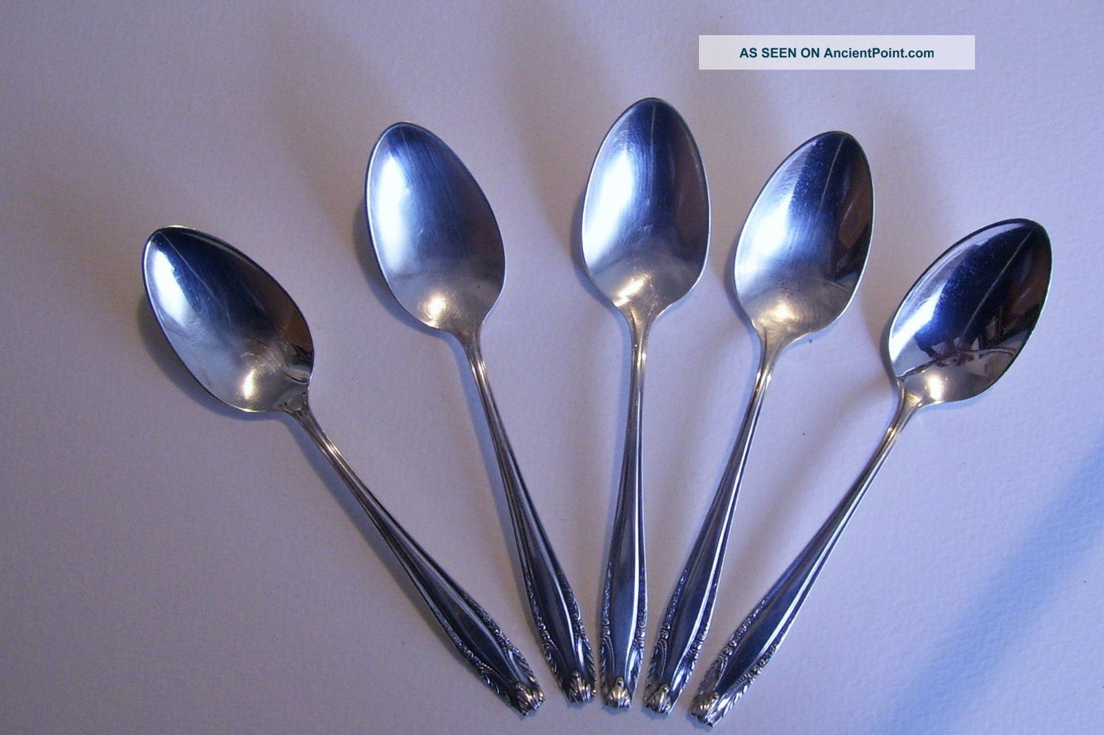 Wallace Sterling Stradivari Youth Spoons 5 3/8 - Set Of Five Wallace photo