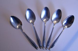 Wallace Sterling Stradivari Youth Spoons 5 3/8 - Set Of Five photo