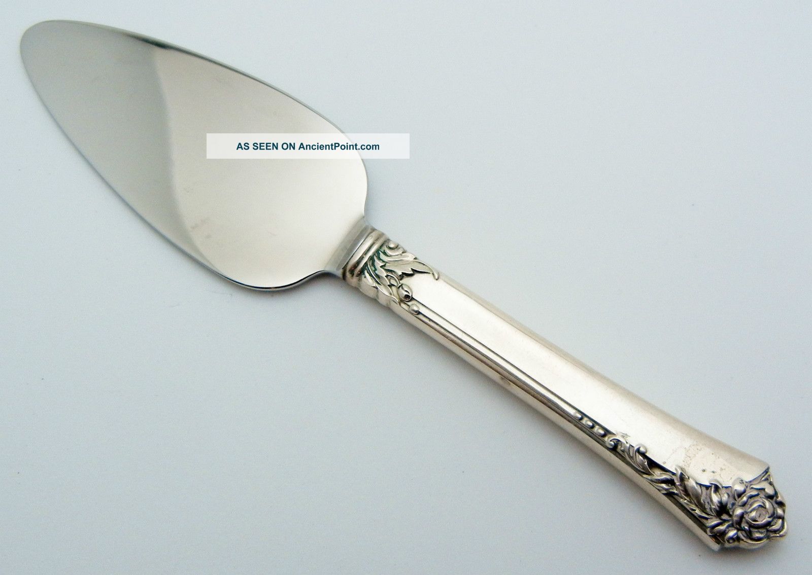 Oneida Sterling Silver Cheese Server Damask Rose Oneida photo