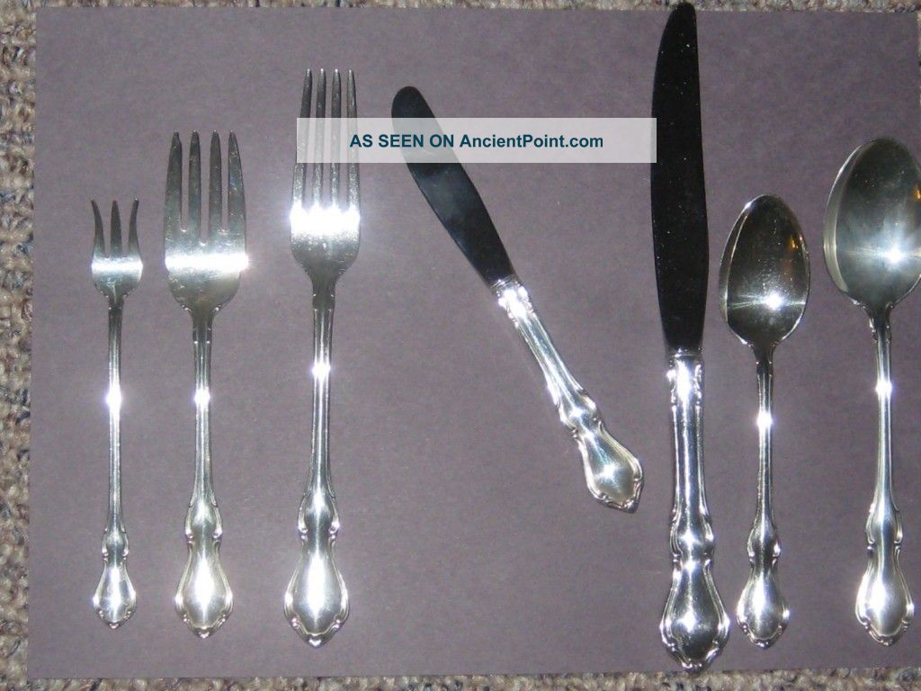 Reed And Barton 96pc.  1964 Hampton Court Sterling Silver Flatware. Reed & Barton photo