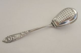 19th C.  Sterling Tea Infuser Spoon photo