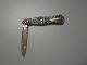 Antique Ornate Victorian Lion - Sterling Silver Folding Pocket Knife Other photo 2