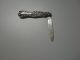 Antique Ornate Victorian Lion - Sterling Silver Folding Pocket Knife Other photo 3