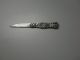 Antique Ornate Victorian Lion - Sterling Silver Folding Pocket Knife Other photo 5