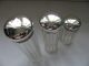 Set Of 3 Victorian Solid Silver Capped Jars Hallmarked London 1898 By W & G Neal Other photo 2