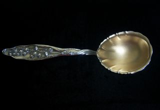 Whiting / Gorham Lily Of The Valley Sterling Berry Spoon 8 3/8 Inches photo