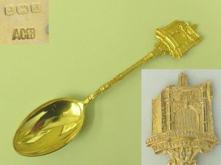Malacca Volunteer Rifles Solid Silver Gilt Prize Spoon,  1921. photo