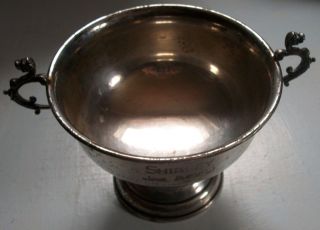 Reed & Barton Sterling Silver Bowl X18 Dragon Handles (christening Cup) photo