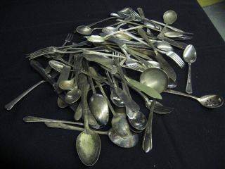 Silver Plate Flatware Silverware Junk Or Not Or For Crafts photo