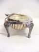 Antique Ornate Silverplate Butter Serving Dish Butter Dishes photo 3