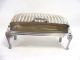 Antique Ornate Silverplate Butter Serving Dish Butter Dishes photo 6