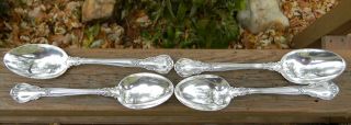 (4) Gorham Chantilly Sterling Silver Large Serving Spoon (58g Each) photo
