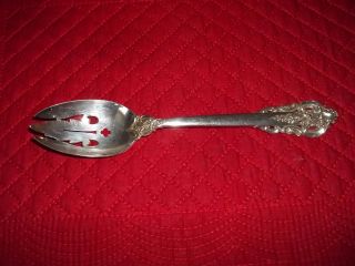 Wallace Grand Baroque Sterling Slotted Large Serving Spoon 83/4 